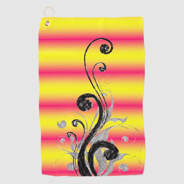 Golf Towel Floral (Front)