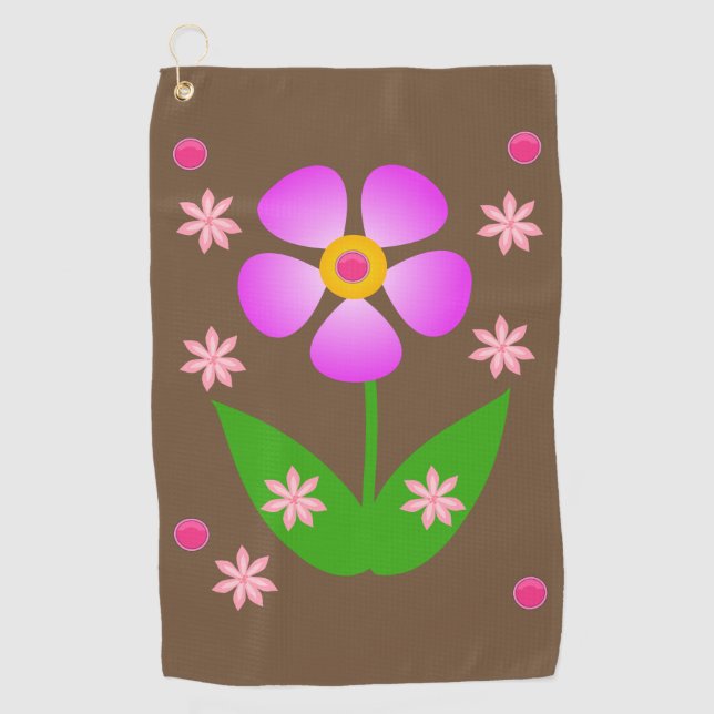 Golf Towel Floral (Front)
