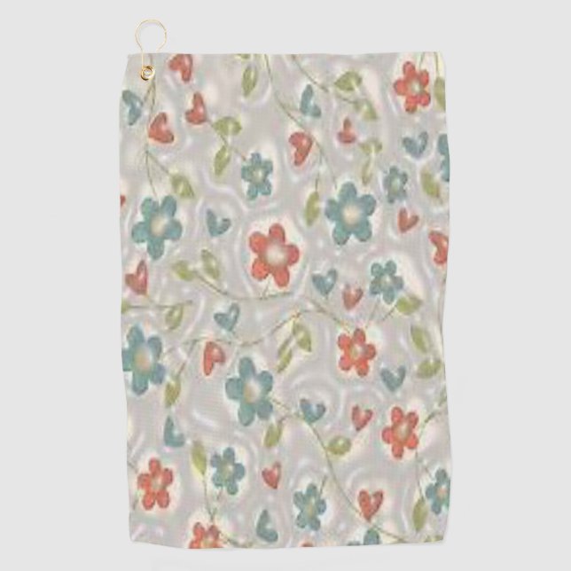 Golf Towel Floral (Front)