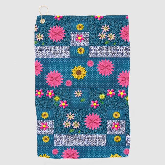 Golf Towel Floral (Front)