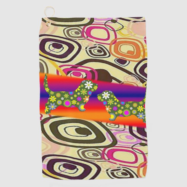 Golf Towel Floral (Front)