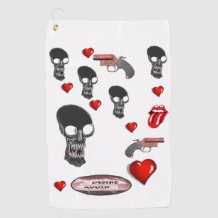 Golf Towel Skull