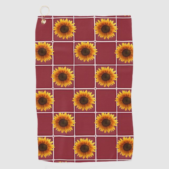 Golf Towel Sunflower (Front)