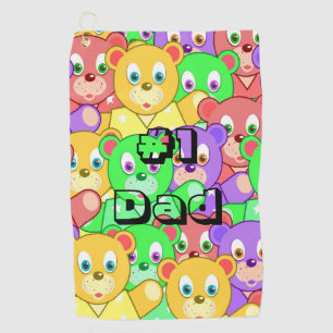 Golf Towel Teddy Bear Golf Towel #1 Dad