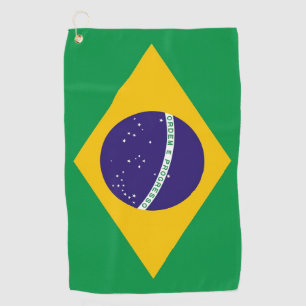 Golf Towel with flag of Brazil