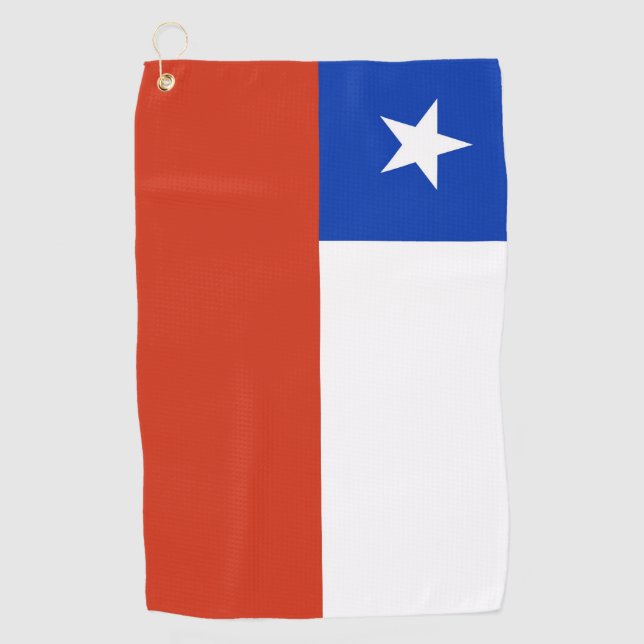 Golf Towel with flag of Chile (Front)
