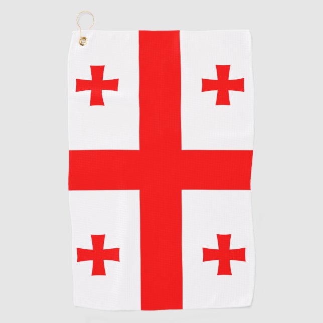 Golf Towel with flag of Georgia (Front)