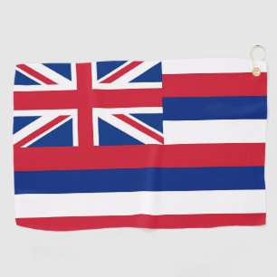 Golf Towel with flag of Hawaii, USA