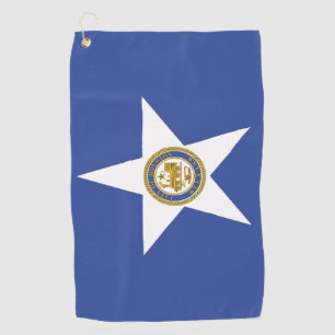 Golf Towel with flag of Houston City, USA
