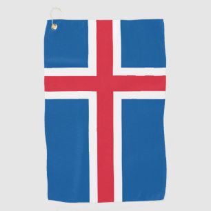 Golf Towel with flag of Iceland