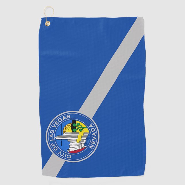 Golf Towel with flag of Las Vegas City, USA (Front)