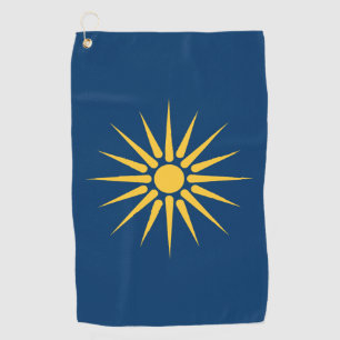 Golf Towel with flag of Macedonia, Greece