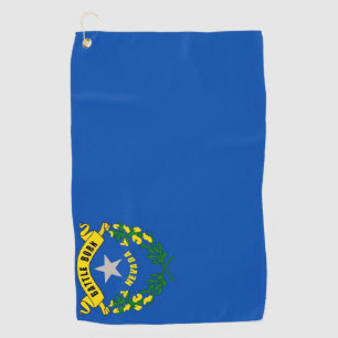 Golf Towel with flag of Nevada