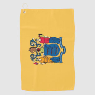 Golf Towel with flag of New Jersey