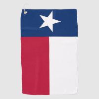Golf Towel with flag of Texas, USA