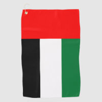 Golf Towel with flag of UAE