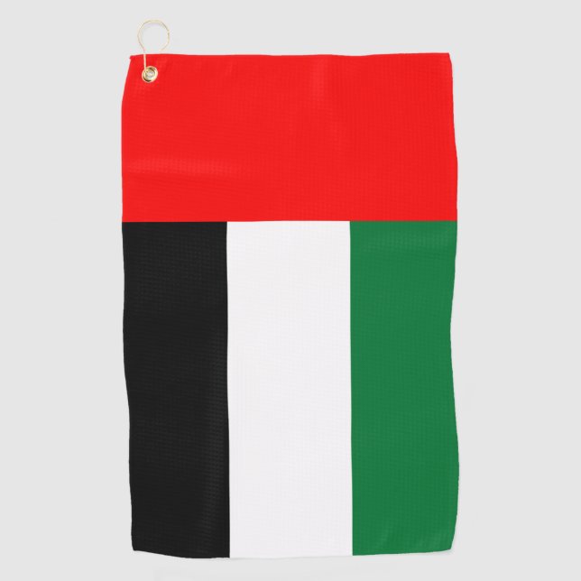 Golf Towel with flag of UAE (Front)