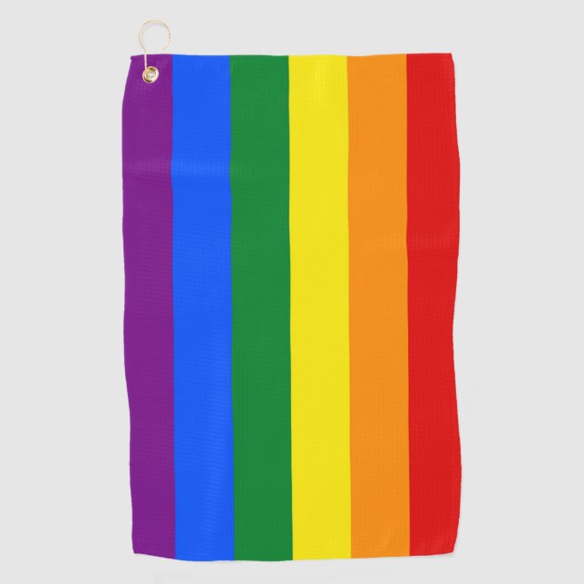 Golf Towel with Pride flag of LGBT (Front)