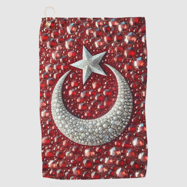 Golf Towel with Turkish Colours (Front)