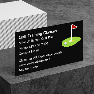 Golf Training New Modern Business Cards