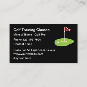 Golf Training New Modern Business Cards
