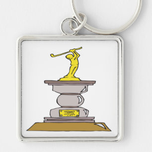 Golf Trophy Keychain