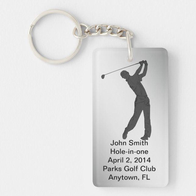 Golf Trou-dans-un la commémoration personnalisable (Devant)