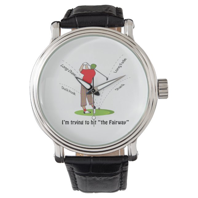 Golf Trying to hit the Fairway Watch (Front)