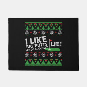 Golf Ugly Christmas Doormat