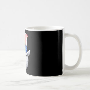 Golf uncle sam coffee mug