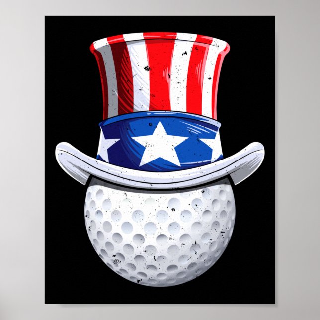 Golf uncle sam  poster (Front)