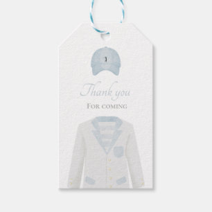 Golf uniform baby shower thank yougift tag