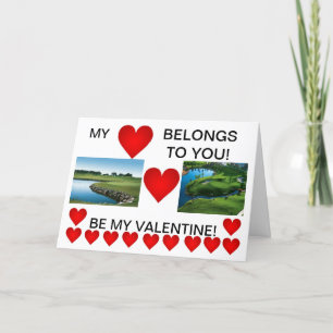 GOLF VALENTINE CARD