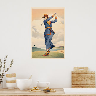 Golf Vintage - Impression d'art