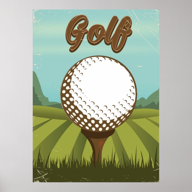Golf vintage style poster (Front)