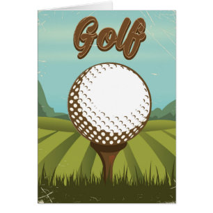 Golf vintage style poster