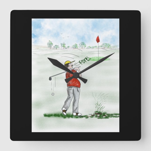 Golf Wall Clock (Front)