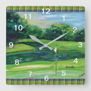 Golf wall clock