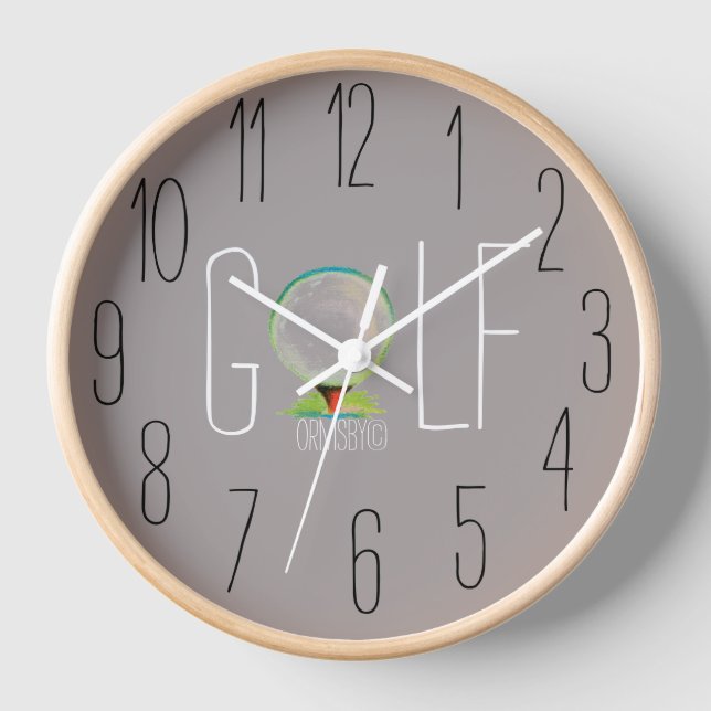 Golf Wall Clock (Front)