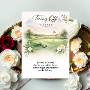 GOLF WEDDING Let’s Par-Tee Golf Party Invitation 