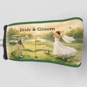 Golf Wedding Lucky in Love St. Patrick's Day theme Head Cover
