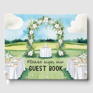 Golf Wedding on the golf course Guest Book