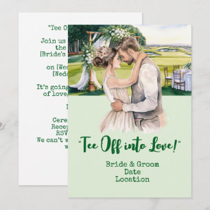 Golf Wedding on the golf course Invitation