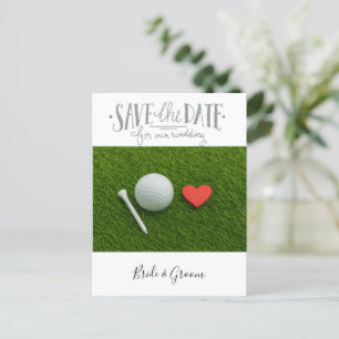 Golf wedding Save the date  Postcard