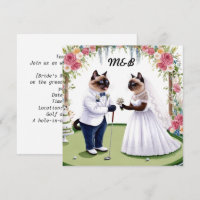 Golf Wedding themed for Cat Lovers GOLFER