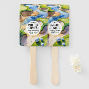 Golf Wedding themed Hand Fan