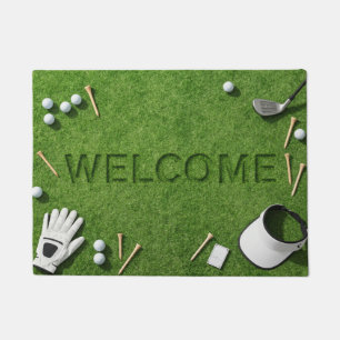 Golf Welcome to Golfer Home Doormat