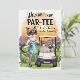 Golf Welcome to golfer house  FOR Arizona cocktail Invitation