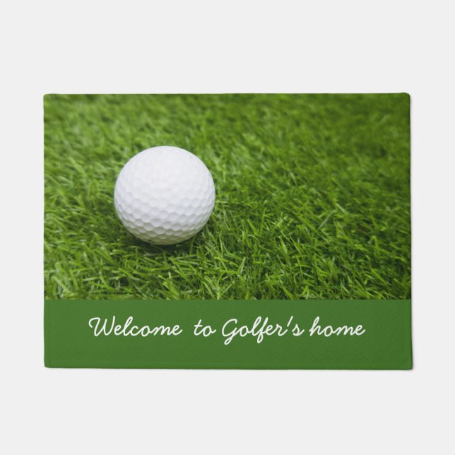 Golf Welcome to golfer's home mat (Front)