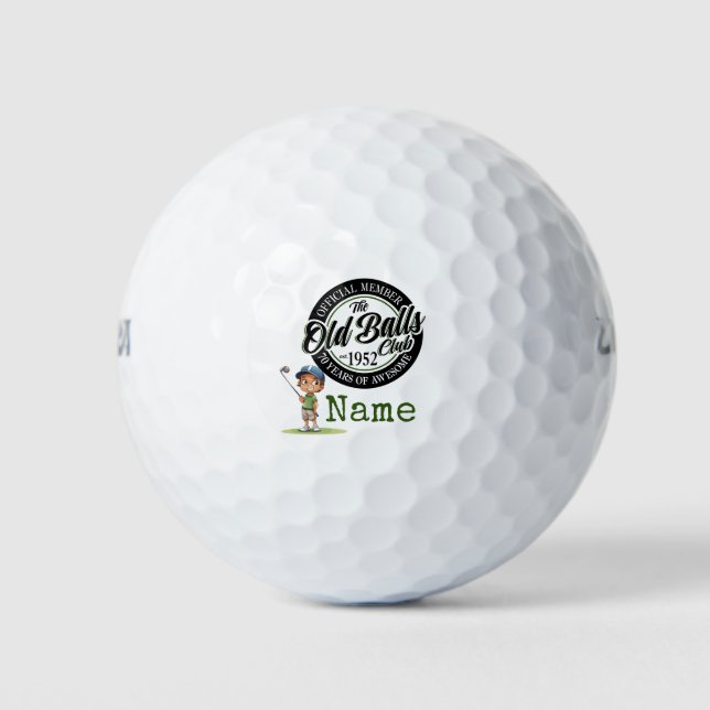 Golf who was born 1952 golf balls (Front)